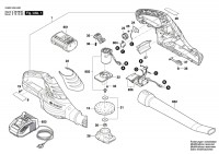 Bosch 3 600 HA0 401 Alb 36 Li Cordless Leaf Blower 36 V / Eu Spare Parts